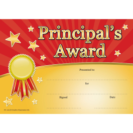 Principal's Award-red & gold Principal Collection
