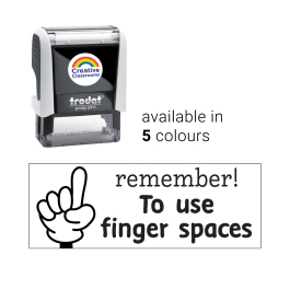 Remember To use finger spaces Stamp