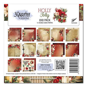 Products: 3Quarter Designs Holly Jolly 8x8 Collection