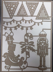 Imagine If Christmas Nutcracker Chipboard