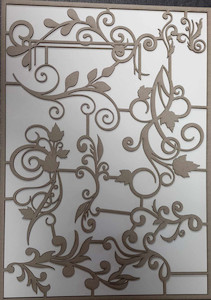 Imagine If Leaves and Swirls Chipboard