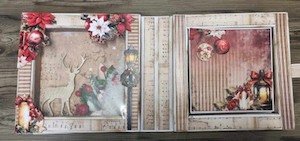 3 Quarter Designs Holly Jolly 8x8 Shadowbox Album
