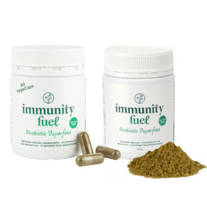 Gluten Free Formula: Gluten Free Probiotic Superfood Powder & VegeCaps Pack