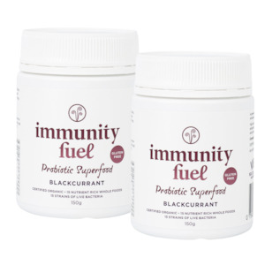 Probiotic Superfoods Value Packs: 2 x 150g Blackcurrant GF Probiotic Superfood Powder