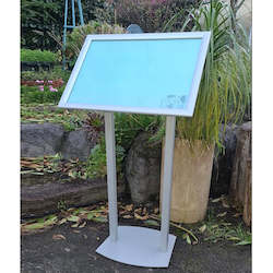 Best Selling: Silver A2 Menu  / Poster Display Stand Twin Suppports