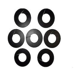 Rack Dividers Black  Round Blank Set of 7