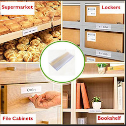 Best Selling: Clear 30mm h Self Adhesive Ticket / Label Holders 80mm w Pack of 25