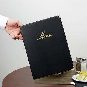 Restaurant Classic Black Menu Holder-