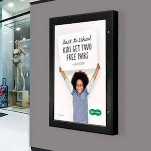 Home Page Feature Collection: Black Outdoor Lockable Poster Case A1