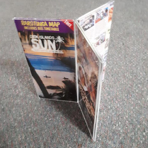 DLE MENU / TABLE TALKERS 3 WINGED Double Sided