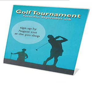 Acrylic L Base Holder A4 Landscape