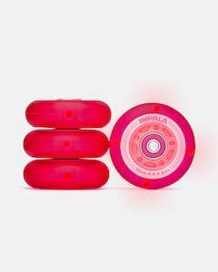 Parts Tools: Impala Inline Light Up Wheels (4-Pack) - Pink / Red