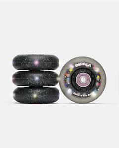 Impala Inline Light Up Wheels (4-Pack) - Black Twinkle