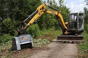 MX530  Fixed tooth  Mulcher 5-12 ton Excavator 30-75 LPM