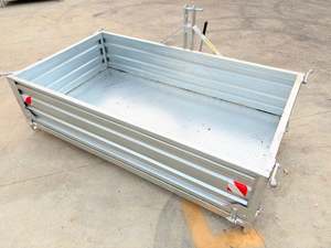 In Stock Now: Novaquip Galvanised tipping transport box 2.0m