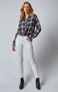 Lauren Coated Jean -White