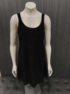 Cashews: X Long Band Singlet -Black