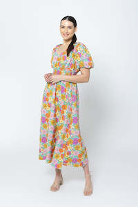 Billie The Label: Skilful Midi Dress -Summer Bouquet