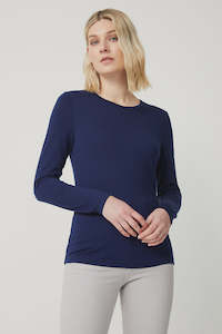 Crew Merino Tee -Bright Navy