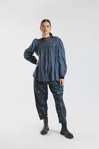 Delish Top -Denim Blue