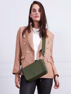 Ag47: Katie Flap Bag - Olive