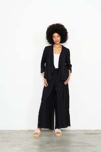 Caju Jacket w Back Feature- Black