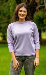 Country Laine: Merino Spring Raglan Jumper - Cement