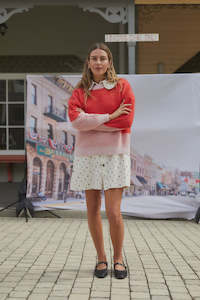 Thing Thing: Split Jumper - Pinky Tomato