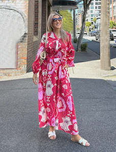 Capri Dress - Red Print