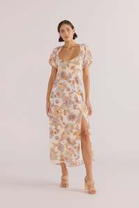 Mink Pink: Marceline Panel Midi Dress - Chintz Floral