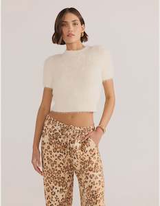 Clover Fluffy Knit - Ivory