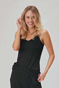 Lemon Tree: Essential Singlet -Black