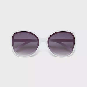 Anna Butterfly Sunglasses - Optical White