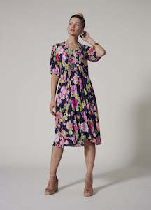 Sale: Cin Cin Dress -Indigo Multi