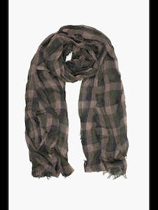 Scarves: Jackson Check Scarf -Pine
