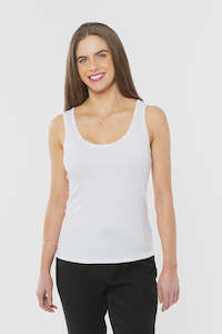 Essential Short Tank -White