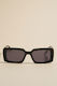 Manhattan Square Sunglasses - Black
