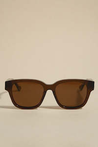 London Classic Round Sunglasses - Chocolate