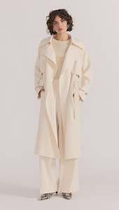 Coats: Sabine Trench Coat - Cream