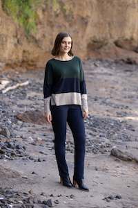 Jean Sale: Slim Leg Knit Jean - Carbon