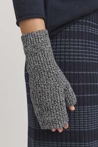Toorallie: Open End Mitten - Black & White