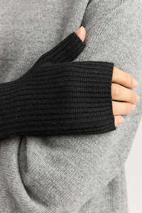Open End Mitten - Black