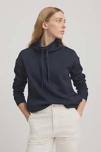 Lounge Funnel Neck Top - French Navy