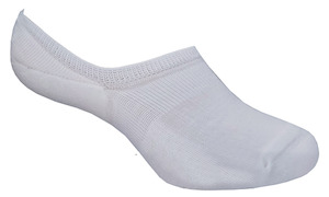 Ds Socks: Merino Invisible Liner Socks -Bleached White