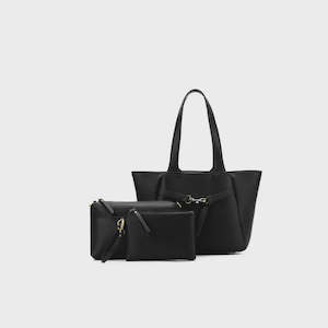 Gift Ideas: Emanuela 3 Piece Handbag Set -Black