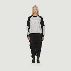 Adair Top -Black + White