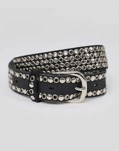 Storm: Willa Studded Belt -Black
