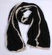 Contrast Wool Blend Scarf -Black