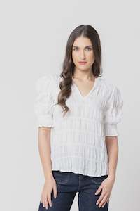 Seeking Lola: Carefree Butterfly Top - White