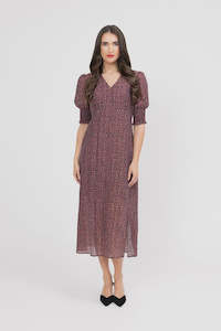 Florence Dress-Jacquard Stripe